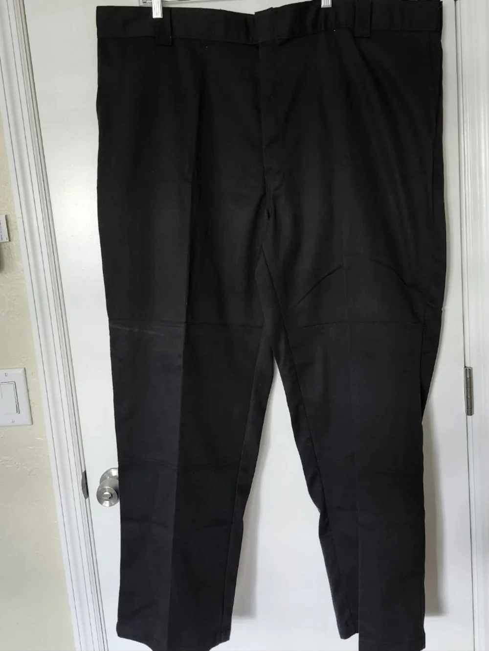 NEW Dickies Men's Double Knee Work Pants Loose Fit Cell Phone Pocket Black 48x32